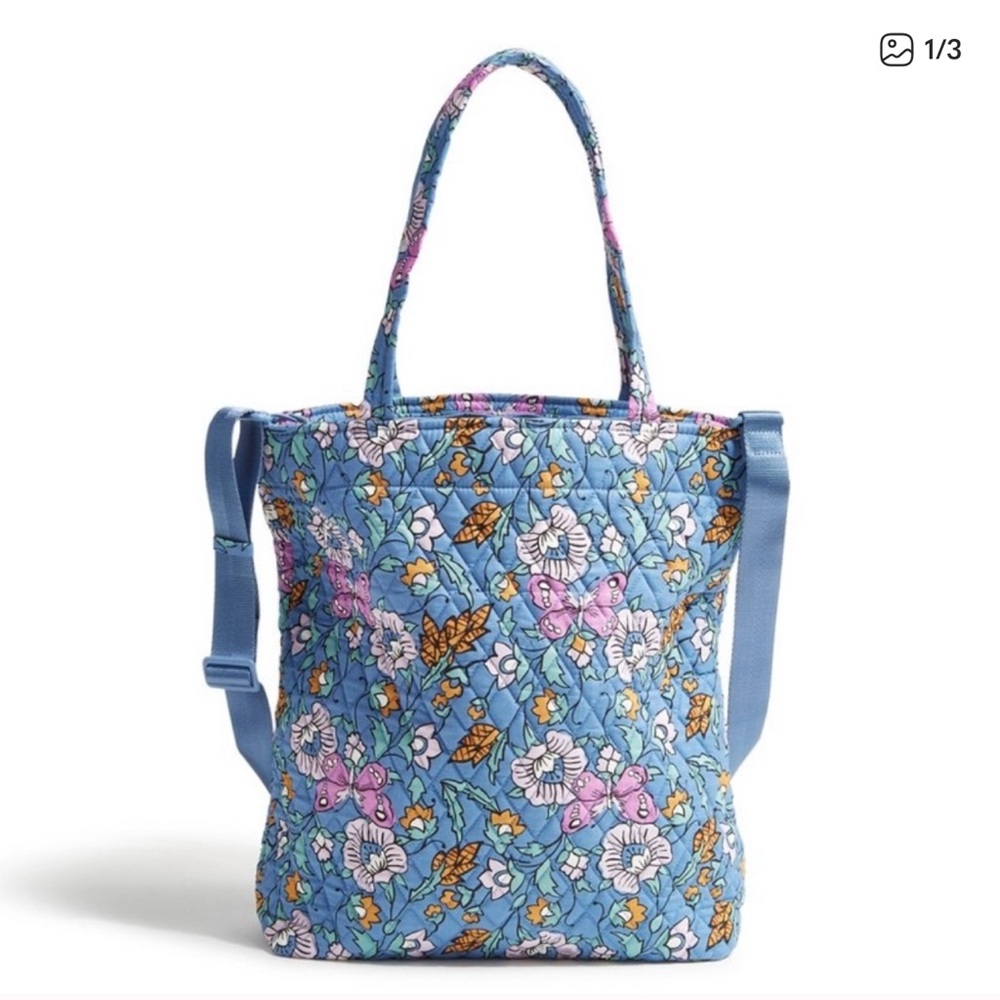 Vera Bradley Blue Floral Quilted Bag (wild prairie)